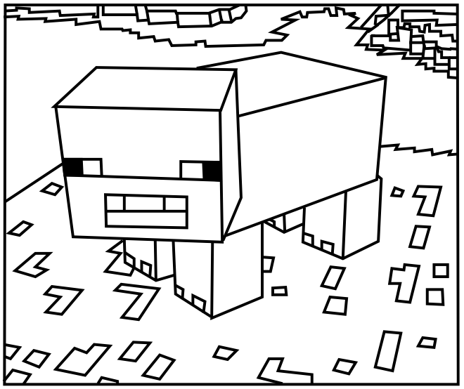 minecraft cake coloring pages - photo #17