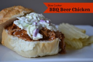 slow cooker bbq beer chicken