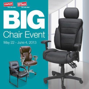 staples big chair event