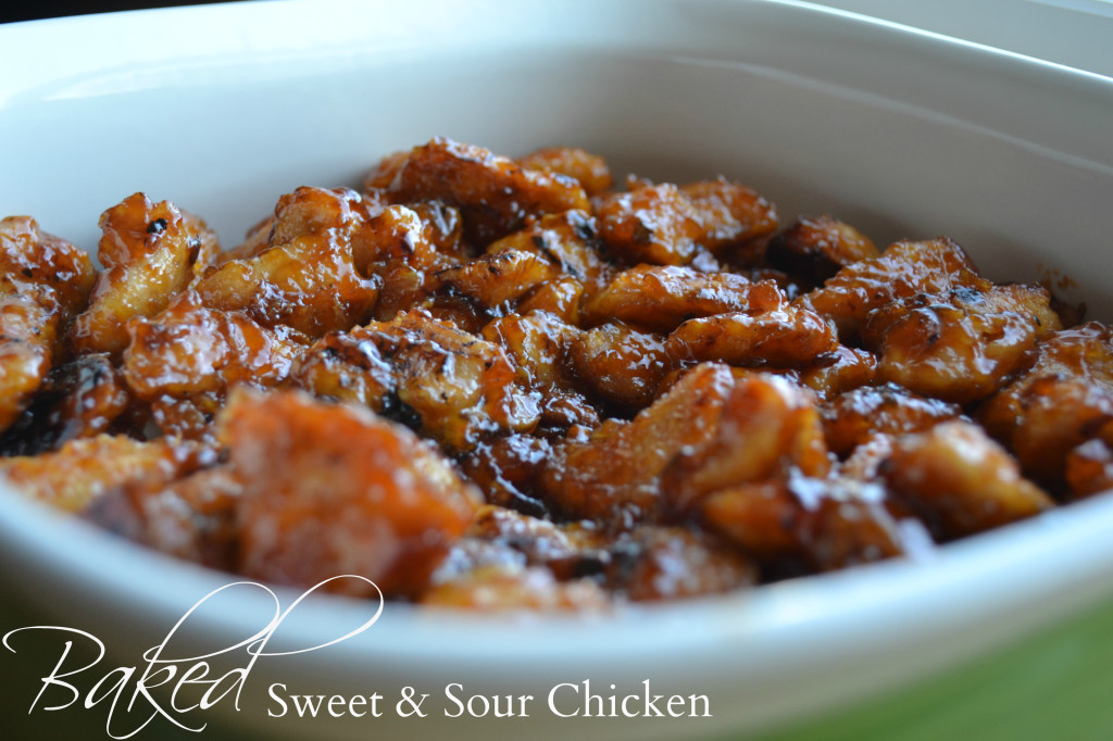 Baked Sweet & Sour Chicken recipe - with simple ingredients you have in your pantry!