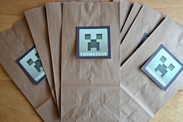 Minecraft creeper gift tag