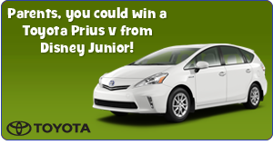 Toyota Prius giveaway at Disney Junior Canada