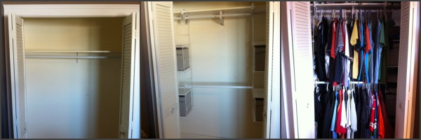 rubbermaid closet organizer