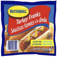 butterball turkey franks