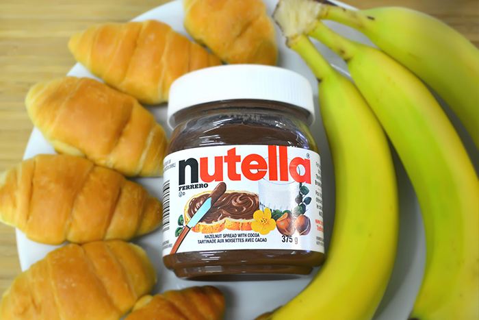 Nutella cresent rolls with banana