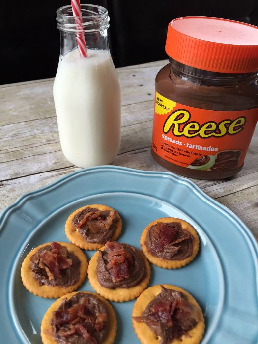 Peanut Butter Chocolate and Bacon Appetizers Recipe