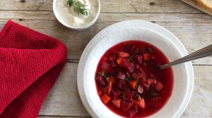 Delicious vegetable packed borscht recipe