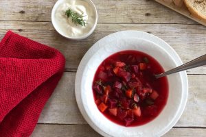 Delicious vegetable packed borscht recipe